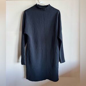 Frank & Eileen Izzie Black Sweatshirt Party Dress Triple Fleece